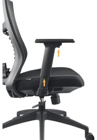 Scaun de birou negru Yenkee