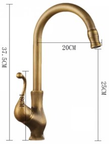 Baterie Lavoar Bucatarie, Bronz Antichizat, Smack, Esn 1767