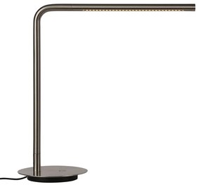 Veioză argintie LED cu intensitate reglabilă din metal (înălțime 46 cm) Omni Table – UMAGE