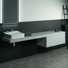 Blat pentru lavoar Ideal Standard Atelier Conca fara decupaj alb mat 240 cm