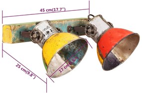 Lampa de perete industriala, multicolor, 45x25 cm E27 1, Multicolour, 2 la rand
