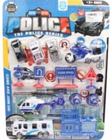 Play set politie - Vehicule + semne circulatie