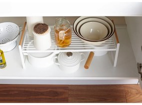 Raft metalic de bucătărie Yamazaki Tosca, alb