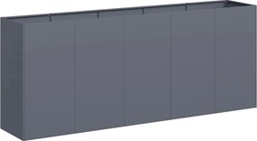 vidaXL Jardinieră Antracit 200x40x80 cm Oțel laminat la rece