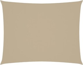 vidaXL Pânză parasolar, bej, 5x7 m, țesătură oxford, dreptunghiular