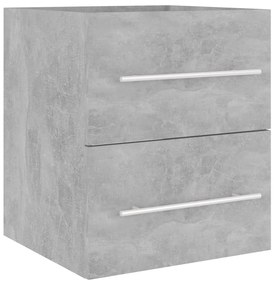 804687 vidaXL Dulap de chiuvetă, gri beton, 41x38,5x48 cm , PAL