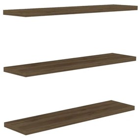 Rafturi de prete cu aspect de lemn de nuc 3 buc. Boss - Kalune Design