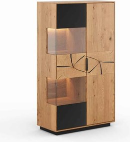 Set stejar masiv natur Living Tress IV -Negru