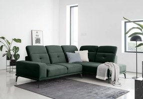 Coltar tapitat, 275x77x200 cm, Theodore R02, Eltap (Culoare: Verde lucios - Nube 35)