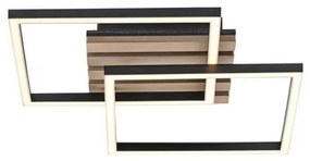 JUST LIGHT. 14053-79 - Plafonieră LED AKUSTIKA LED/15W/230V, stejar/negru