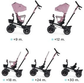 KINDERKRAFT select - Tricicletă 5în1 SPINSTEP pentru copii, roz