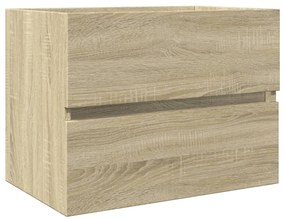 849636 vidaXL Dulap de chiuvetă, stejar sonoma, 60 x 38,5 x 45 cm, PAL