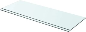 vidaXL Rafturi, 2 buc., 70 x 25 cm, panouri sticlă transparentă
