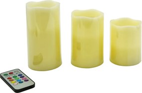 Lumânări LED 3 buc. (înălțime 10 cm) – Hilight