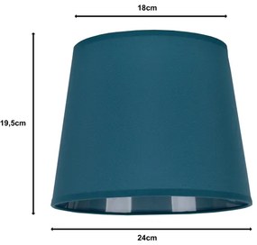 Duolla - Abajur lampă de birou CLASSIC M E27, Ø 24 cm, turcoaz