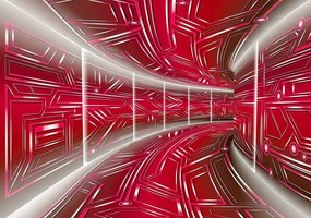 Fototapet - Coridor roșu (254x184 cm), în 8 de alte dimensiuni noi