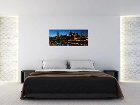 Tablou cu noaptea în Melbourne (120x50 cm)
