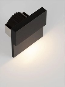 Spot aplicat perete exterior LED 2700K IP65 DAN negru