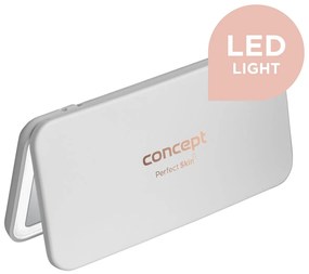 Concept KZ2010 oglindă cosmetică de buzunar culumină LED, albă