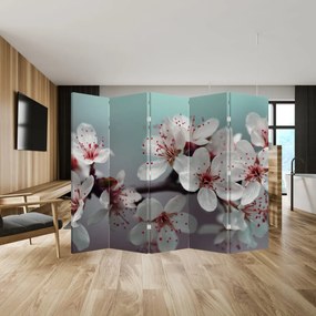 Paravan - Floare - roșie (210x170 cm)