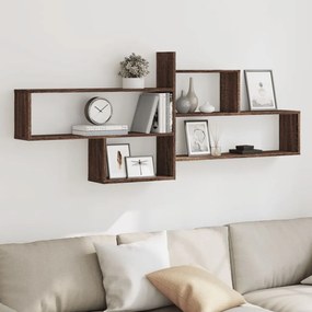 vidaXL Raft de perete, stejar maro, 167,5x18x68 cm, lemn prelucrat