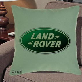Perna Personalizata cu emblema Land Rover, 40x40 cm, Verde, Husa Detasabila, Perna Inclusa, BEKZ®