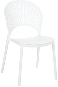 Set 4 buc scaune de sufragerie Ostza (alb). 1081823