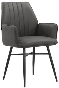 Scaune de dining gri-antracit 2 buc. Anzo – Støraa