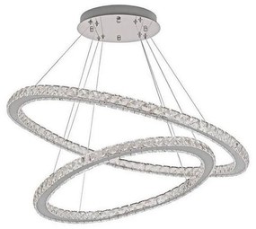 Lustră LED dimabilă pe cablu LED/160W/230V 3000-6500K argintiu + telecomandă