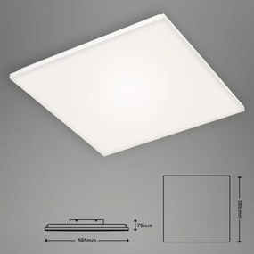 Briloner 7376-216 - Panou LED aplicat fără ramă, LED 38W, 230V, 59,5 x 59,5 cm