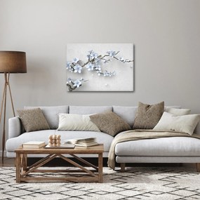Tablou cu flori albastre (70x50 cm)