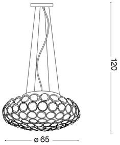 Lustră de cristal pe cablu Ideal Lux KING 12×G9/40W/230V