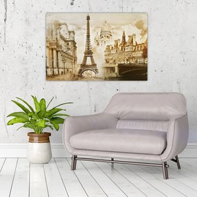 Tablou - Monumente din Paris (90x60 cm)