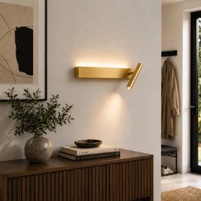 Brilagi - Aplică de perete tip spot ARLIX LED/3W/230V + LED/7W, finisaj auriu, CRI 90