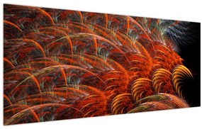 Tablou - Pene de imitație abstractă (120x50 cm)