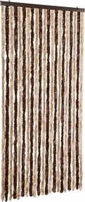 vidaXL Perdea pentru insecte, bej și maro deschis, 90x200 cm, chenille