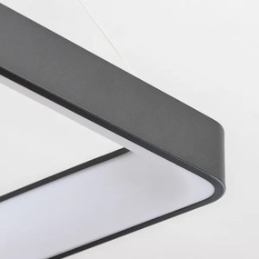 Brilagi - Lustru LED dimabil pe cablu FALCON II LED/125W/230V 60x60 cm negru + telecomandă