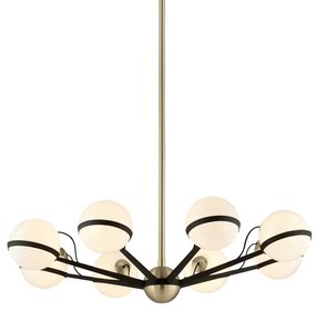 Candelabru design contemporan ACE, cu 8 surse de lumina