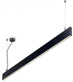 Lustra LED suspendata liniara modulara LINUS SP BK 4000K