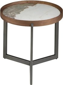 Masuta laterala deosebita design LUX Walnut-Marble