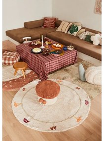 Covor de joacă pentru copii bej din bumbac 120x160 cm Mushroom Forest – Lorena Canals