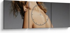 Tablou - Imaginea unei femei care face baie (cu ceas) (90x30 cm)