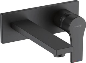 Baterie lavoar incastrata Kludi Zenta SL finisaj negru mat fara corp ingropat