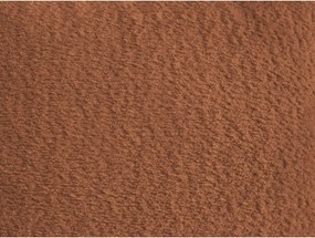 Taburet portocaliu cu tapițerie din țesătură bouclé Azra – Bobochic Paris