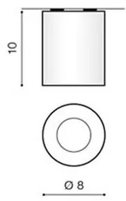 Azzardo AZ1360 - Plafonieră exterior ARO 1xGU10/50W/230V IP54