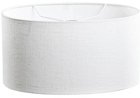 Abajur oval din in alb 35/23/18