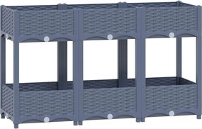 vidaXL Strat înălțat, 120x40x71 cm, polipropilenă