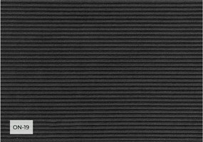 Fotoliu gri închis cu tapițerie din catifea reiată Lofty Lilly – Miuform