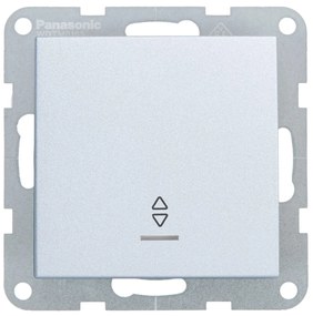 Intrerupator cap scara cu led 10A, IP20, Argintiu, Panasonic Karre Plus 55