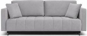 Canapea extensibila ALDO 3L, stofa catifelata gri - Monolith 84, cu la